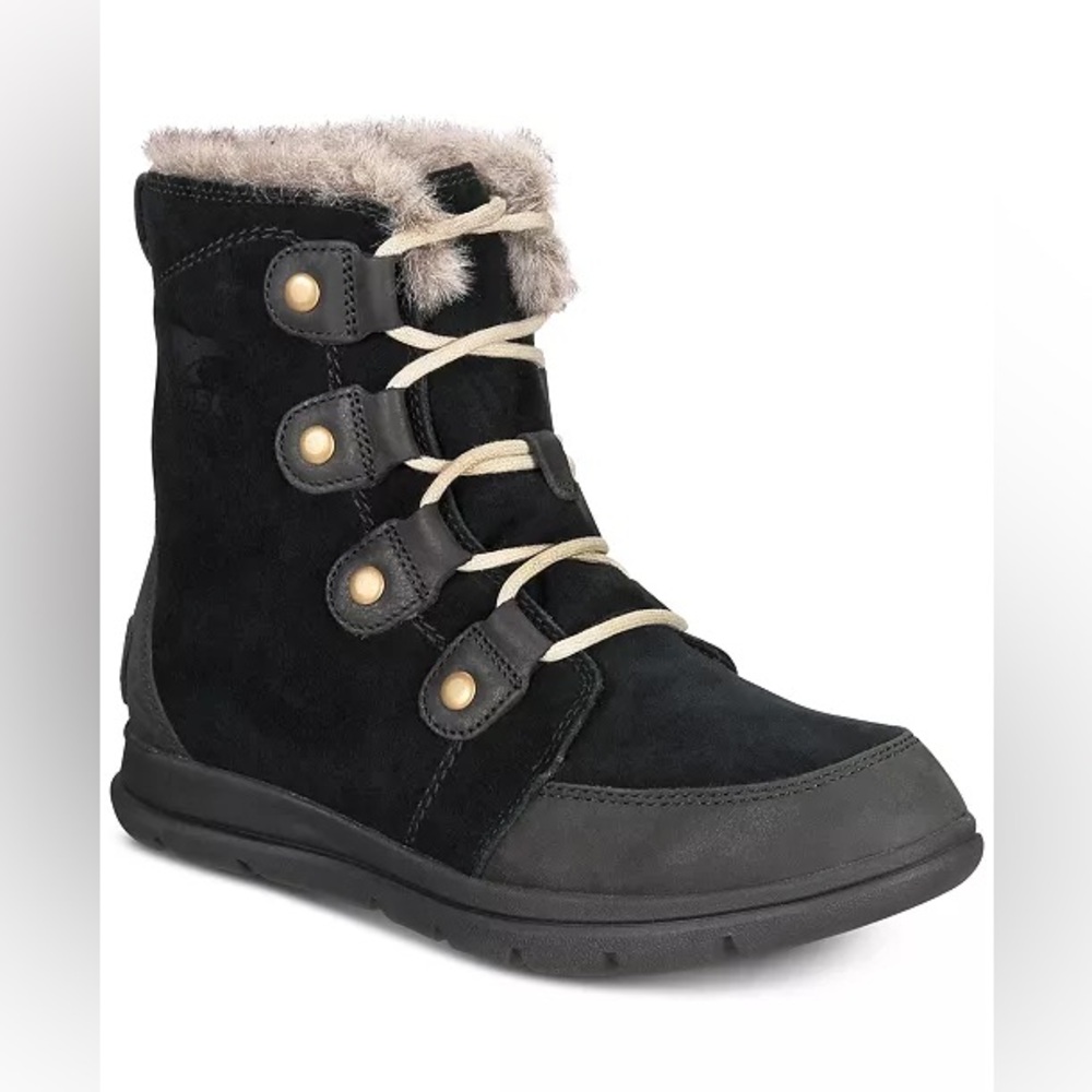 SOREL explorer Joan waterproof booties black size 8